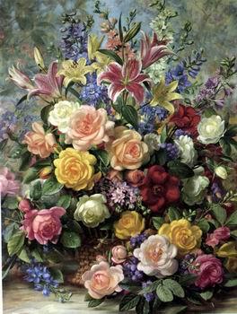 unknow artist Floral, beautiful classical still life of flowers.083 oil painting image